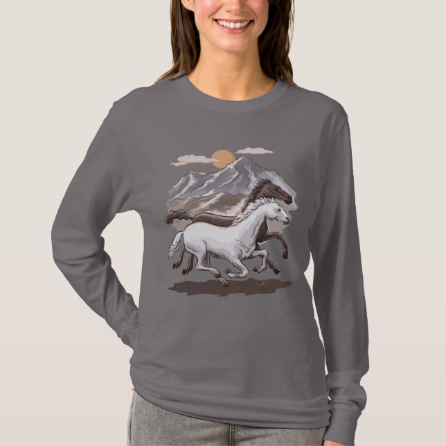 Galloping Horses T Shirt (Framsida)