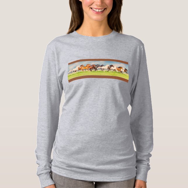 Galloping Horses T Shirt (Framsida)