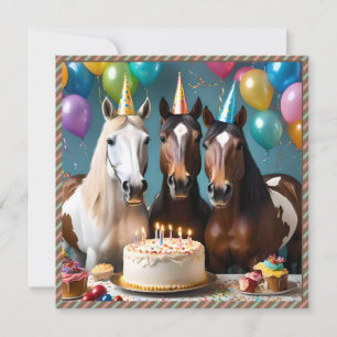 Galloping in i Roligt: A Horse Birthday-firande Spara Datumet