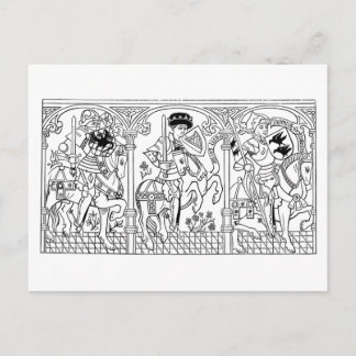 Galloping Knight-vykort Vykort