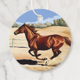 Galloping Mare Gift-Märkre Gåvor Etiketter