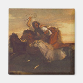 Galloping Outlaw (Cowboy on Horseback) (Hästar) Magnet