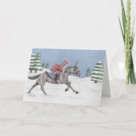 Galloping Santa Helgkort
