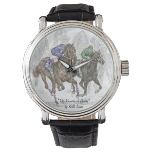 Galloping Tävling Horses Armbandsur
