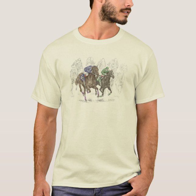 Galloping Tävling Horses Tee (Framsida)
