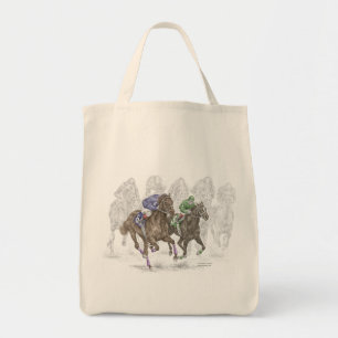 Galloping Tävling Horses Tygkasse