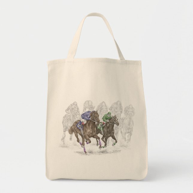 Galloping Tävling Horses Tygkasse (Framsidan)