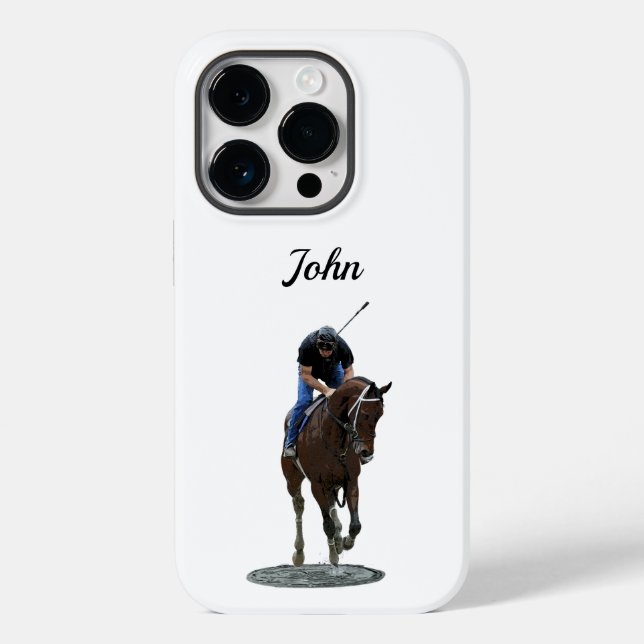 Galloping Thoroughborn Horse Cell Phone Case (Baksida)