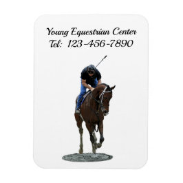 Galloping Thoroughborn Horse Flexible Magnet