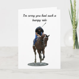 Galloping Thoroughborn Horse Greeting Card Kort