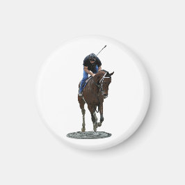 Galloping Thoroughborn Horse Solid Magnet