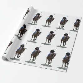 Galloping Thoroughborn Horse Wrapping Papper Presentpapper