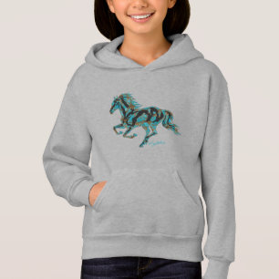 Galloping Turcos Horse Silhouette Hoodie T Shirt