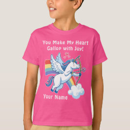 Galloping Unicorn Cupid’s Love Magic T Shirt