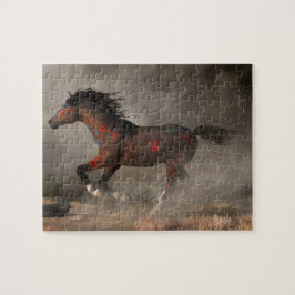 Galloping Warrior Horse Pussel