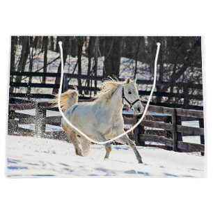 Galloping White Horse