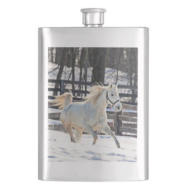 Galloping White Horse Fickplunta (Framsidan)