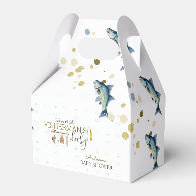 Gallops & Gills Fishermans Derby Baby Shower Presentaskar (Framsidan Sidan)