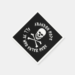 Gallow Humor Dante's Inferno Skull Crossbone Pappersservett