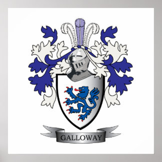 Galloway Family Crest Jackar av Arm Poster