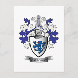 Galloway Family Crest Jackar av Arm Vykort