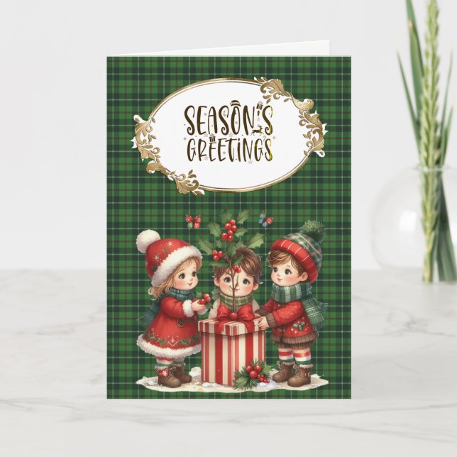 Galloway Hunting Original Scottish Tartan Helgkort (Framsida)