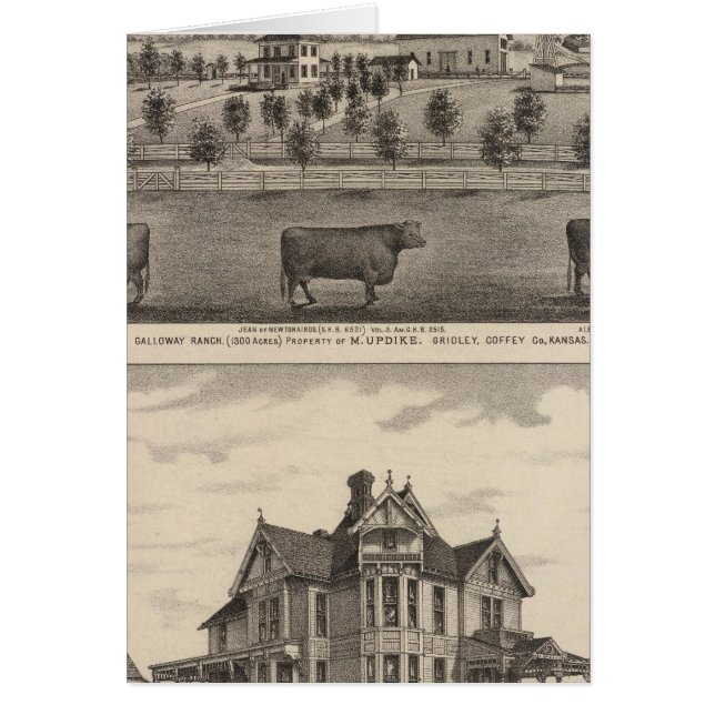 Galloway Ranch, Kansas Hälsningskort (Framsidan)
