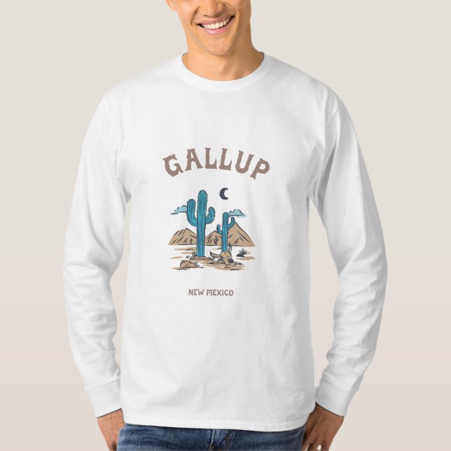 Gallup - New mexico Långärmad T-Shirt (Framsida)