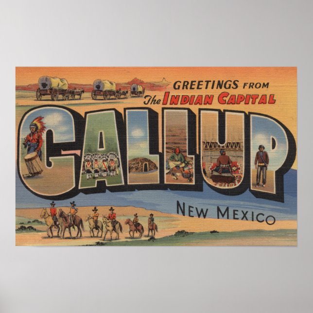 Gallup, New mexico - Stora Brev-scener Poster (Framsidan)
