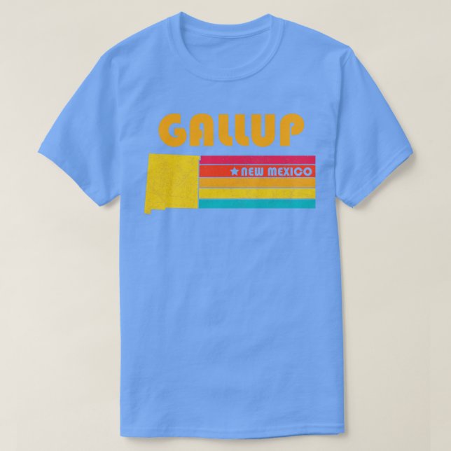 Gallup New mexico Vintage Distress Souvenir T Shirt (Design framsida)