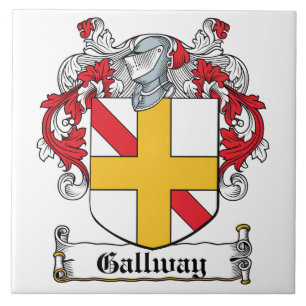 Gallway familjvapensköld kakelplatta