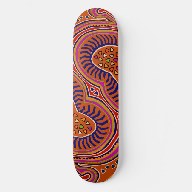Galna Alla Hjärtans Dag  Mini Skateboard Bräda 18,5 Cm (Framsida)