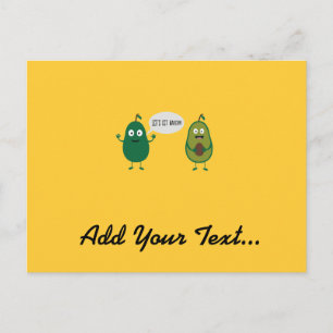 galna avokado-underklänningar vykort