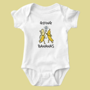 Galna Bananer Dansande Bananer Baby Bodysuit T Shirt