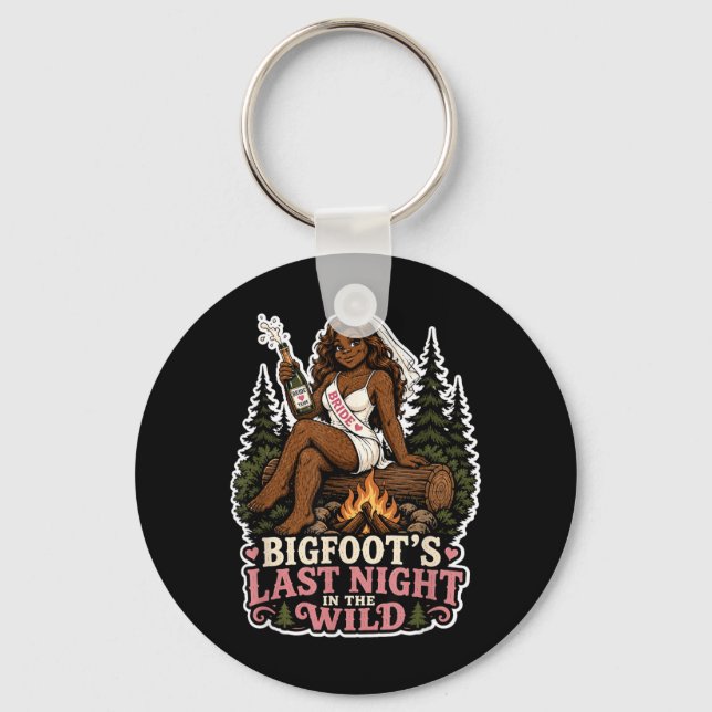 Galna Bigfoot Möhippa Roligt Igår Natt Nyckelring (Framsida)