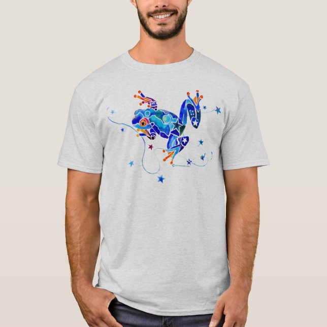 GALNA BLÅTTTRÄDGRODOR T-SHIRT (Framsida)