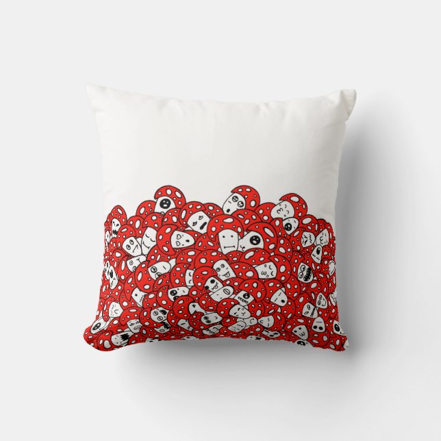 Galna champinjoner kudde (Framsida)