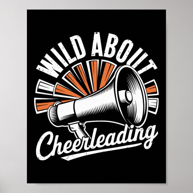 Galna för Cheerleading Rolig Cheerleader Cheer  Poster (Framsidan)