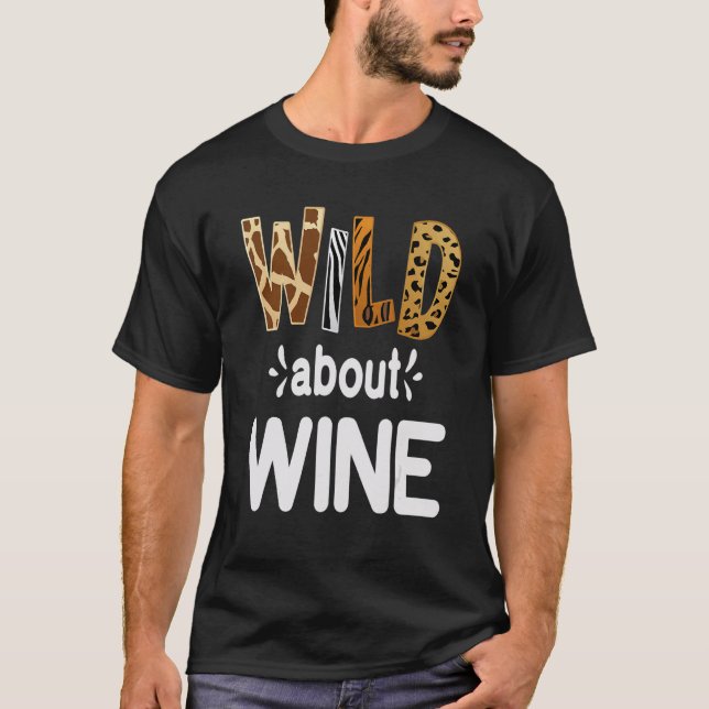 Galna för vin  Vin drickande   T Shirt (Framsida)