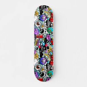Galna Frukter och Grönsaker Graffiti Mini Skateboard Bräda 18,5 Cm