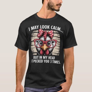 Galna gårdens roliga kycklingdrömmar om att picka  t shirt