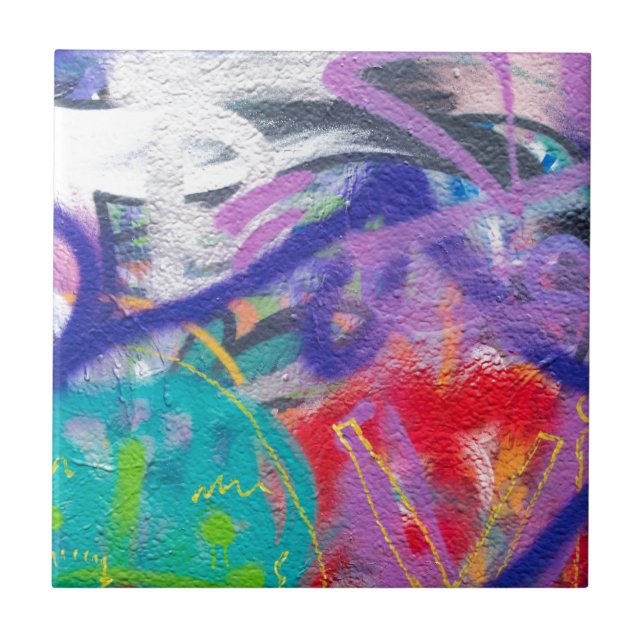 Galna grafitti kakelplatta (Framsidan)