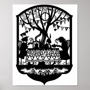 Galna Hattens tesalong Poster