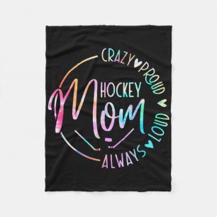 Galna Hockeymamma Stolt Alltid Hög T-shirt För Mor Fleecefilt