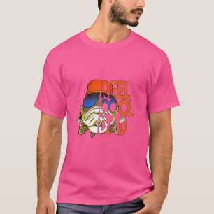 Galna hundpappa fiske rolig fadersdagsspole cool t shirt