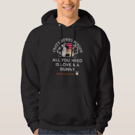 Galna kaninperson hoodie