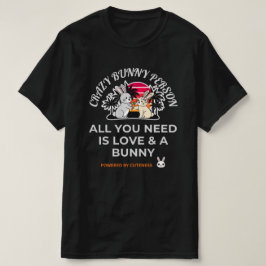 Galna kaninperson t shirt