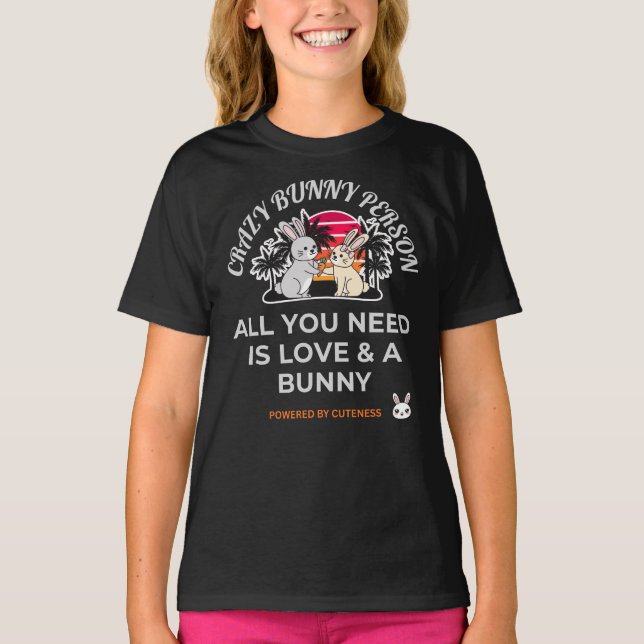 Galna kaninperson  t shirt (Framsida)