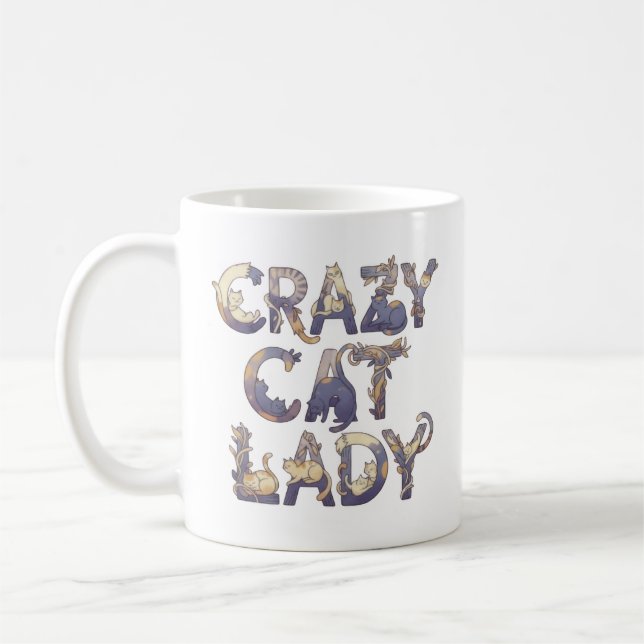 Galna Kattdamen Kaffemugg (Vänster)