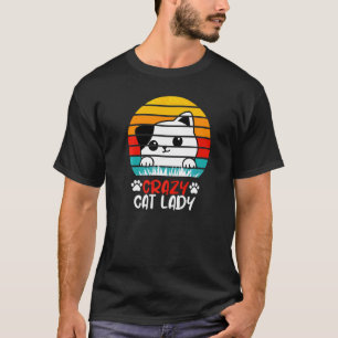 Galna Kattdamen Katt Katta Kattmoster T Shirt